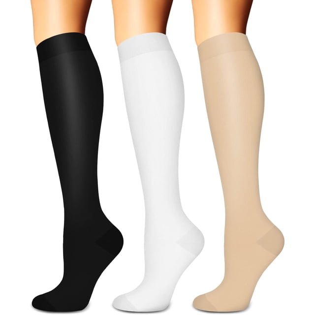 GHSDFBB 6 Pairs Compression Socks for Women & Men Circulation, 20-30mmHg is Best Support for Running,Athletic,Sports