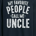 thumbnail image 3 of Instant Message - My Favorite People Call Me Uncle - Men's Long Sleeve T-Shirt, 3 of 6