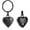 Black, variant on Cremation Ash Urn Keychain for Pet Ashes - Pet Urn Keychain for Ashes - Dog Cat Cremation Keepsake Memorial Urn Keychain Ash Holder for Women Men