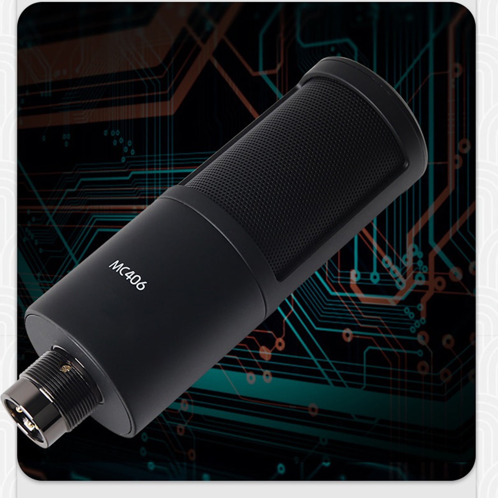 MC406 USB Condenser Microphone For Clear Auditory 360 Degree Rotation For Musicians And Content Creator
