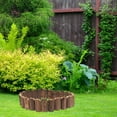 thumbnail image 4 of ITSELFER Garden Fence Stake Lawn Plant Wooden Border Simulation Fence Courtyard Fence Ornament, 4 of 6