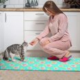 thumbnail image 3 of Pioneer Flower Floral Print Pattern Kitchen Rugs Sets Of 2, Anti Fatigue Non Slip Washable Floor Mats for Kitchen Sink Laundry, 17X30 Inch + 17X47 Inch, 3 of 6