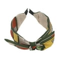 thumbnail image 4 of Unique Bargains 1 Pc Wide Tie Bow Geometric Headbands for Women Army Green, 4 of 6