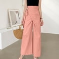 thumbnail image 2 of VEKDONE Womens Cotton Linen Long Pants Pink L, 2 of 7