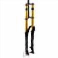 thumbnail image 3 of MZP MTB Bike Front Fork 26 27.5 29 Inch Double Shoulder Control Downhill Suspension DH Air Pressure Straight Tube Ultralight Bicycle Shock Absorber Rebound Adjust (Color : Gold, Size : 27.5 inch), 3 of 4