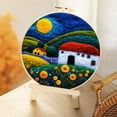 thumbnail image 1 of Starters Wool Felts Painting With Embroidery Frame Needle Felts Material Pack Diy Needle Felts Suitable For Beginners To Crafts, 1 of 5