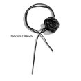 thumbnail image 1 of Collar de flores para mujer, rosa collar, collar de terciopelo negro, 1 of 5