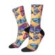 thumbnail image 1 of Fotbe Butterfly 3 Calcetas Largas con Estampado para Hombre y Mujer – Calcetas de Compresión Transpirables y Elásticas, Viajar y Uso Diario Talla 5-11, 1 of 6