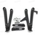thumbnail image 4 of Soporte para estriberas traseras de pasajero, compatible con Honda CBR1000RR 2004-2007, color negro, 4 of 5