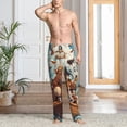thumbnail image 2 of Fotbe Animal Filled Noahs Ark Pantalones de Pijama para Hombre, Pantalones de Dormir, Pantalones de Casa con Cintura Ajustable y Bolsillos-Medium, 2 of 6