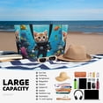 thumbnail image 5 of Naloa Underwater Diving Cat Large Capacity Beach Bag, Waterproof Sandproof Beach Swim Pool Bag Tote Bag for Women, 5 of 7