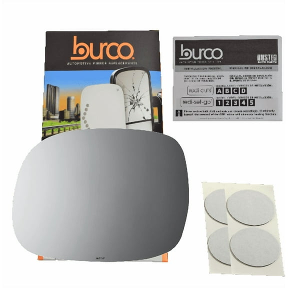 Burco 2745 Flat Driver Side Replacement Mirror Glass For Toyota Sequoia, Tundra (2000, 2001, 2002, 2003, 2004, 2005, 2006, 2007)