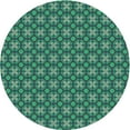 thumbnail image 1 of Ahgly Company Tapis Rond Lavable en Machine Intérieur Transitionnel Vert Menthe, 7 Pieds Rond, 1 of 7