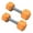 Orange, variant on 1 Pair Mini Dumbbells Workout Dumbbells Safe Silicone Hand Weights Dumbbell Toy Fitness Physical Development