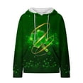 thumbnail image 5 of xixinqiwan Women's Plus Size Hoodies for St. Patrick's Day,Women Shamrock Sweater Lucky Clover Top Irish Long Sleeve Pullover, 5 of 6