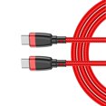 thumbnail image 3 of Cable de carga Cable de cargador tipo C Cable de datos de carga rápida Cable de teléfono trenzado de nailon, 1 metro, 100 W, rojo Inevent EL000726-04, 3 of 7
