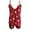 Red, variant on Christmas pajamas Christmas gift Women'S Suspender Imitation Silk Polka Dot Nightdress Two Piece Pajamas Shorts Suit