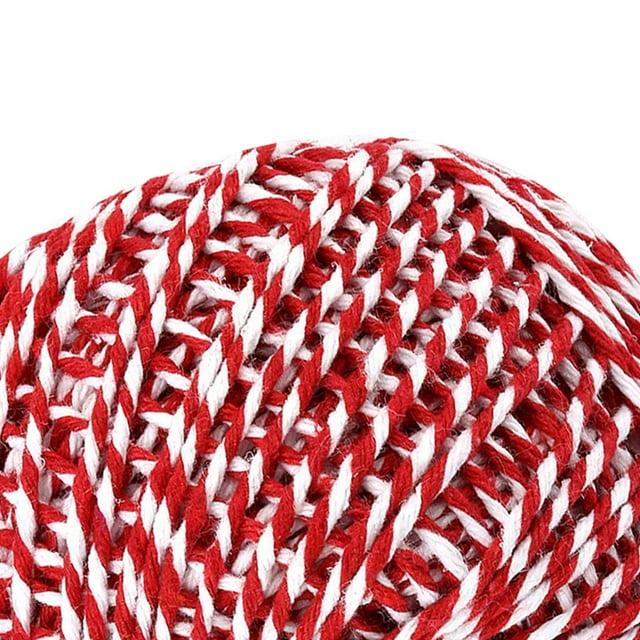 Thread Cotton Sewing Rope Twist Color Sewing Cord DIY string; sewing rope; DIY Handicraft Woven String Knitting Supplies, Red and White