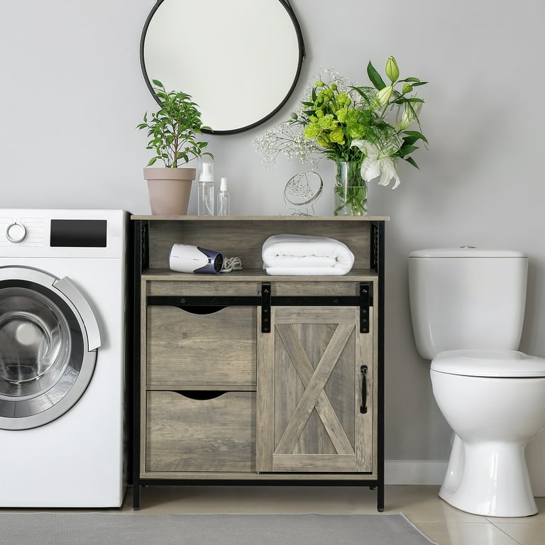 Bathroom Storage Ideas, Modern Cabinets with Sliding Shelves and Drawers