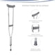 thumbnail image 3 of Muletas Auxiliares de Aluminio Ajustables Marca Gravita, 3 of 7