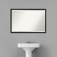 thumbnail image 3 of Amanti Art Beveled Bathroom Wall Mirror - Jet Frame Jet Black Outer Size: 37 x 25 in Black, 3 of 5