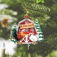 thumbnail image 3 of Árbol De Navidad Decoración Navideña De Madera Tema De Granja Adorno Colgante Adorno Decoración De Fiesta De Navidad Accesorios Vogacara HA040080-03, 3 of 6