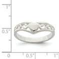 thumbnail image 2 of 925 Sterling Silver Heart Ring, 2 of 2