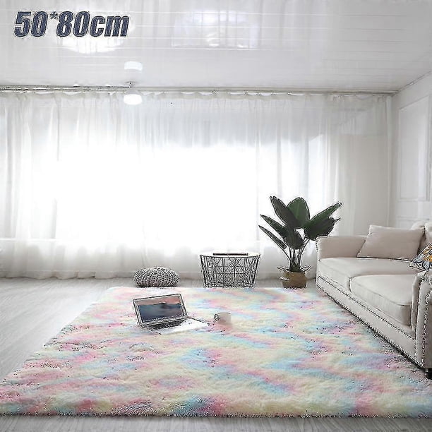 26-27 Fluffy Anti-Slip Rugs Shaggy Carpet Living Room Bedroom Soft Floor Mat