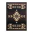 thumbnail image 3 of Flash Furniture Amado Rectangular Southwestern Black, Beige, Brown Area Rug, 5' x 7', 3 of 7