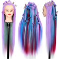thumbnail image 1 of Training Mannequin Head Hair Styling Training Head Long Straight Synthetic Fiber Hair Manikin Cosmetology Doll Head For Hair Practice And Hairdressing, 1 of 2