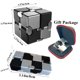 thumbnail image 3 of FUFUYOU Metal Fidget Toys Infinity Cube para hombres Ansiedad Alivio del estrés Material de aleación de aluminio (negro y plata), 3 of 5