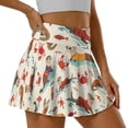 thumbnail image 5 of HELLHERO Otter Crab Pattern Tennis Skirt, Built-in Shorts Soft Golf Skorts 2 Side Pockets Athletic Skort for Jogging Yoga, 5 of 9