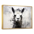 thumbnail image 2 of Designart "Monochrome Majesty Of Alpaca I" Alpaca Floater Framed Wall Decor, 2 of 5