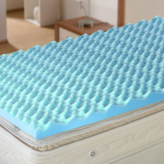 DMI Foam Mattress Topper, Egg Crate Foam Pad, Hospital Size Mattress, 33 x 76 x 4