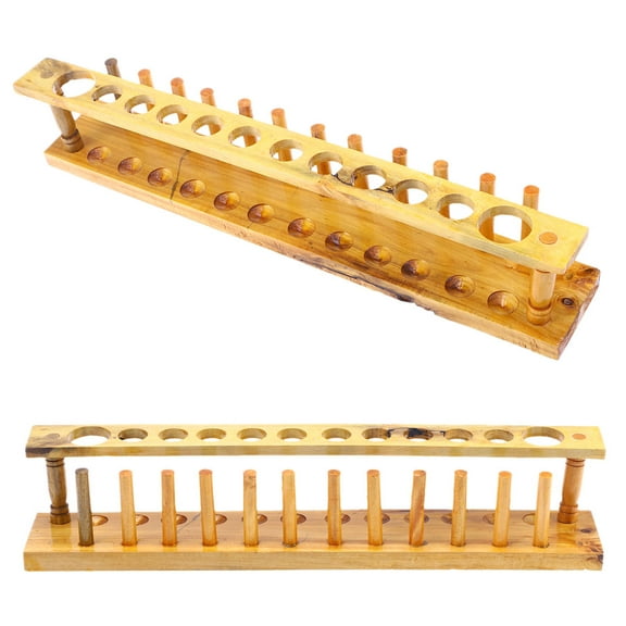 GOOHOCHY  Racks Wooden Test Tube Holder with Vents Laboratory Supplies