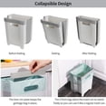 thumbnail image 3 of Cubo de basura plegable colgante ASDICOXB 9L para armario de cocina, 3 of 7