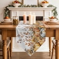 thumbnail image 3 of Table Runners 72 Inches Long, Thanksgiving Cotton Linen Kitchen Dining Coffee Table Runner for Party Home Decor, Watercolor Autumn Pumpkin Sunflower Leaf Tabletop Dresser Scarves Runner 13x72 Inch, 3 of 9