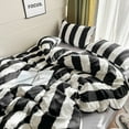 thumbnail image 6 of Light Luxury Retro Style Small Fresh Thick Strip Four-piece Bedding Student Dormitory Three-piece Set HYwys, 6 of 7