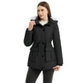 thumbnail image 6 of Wantdo Women's Winter Puffer Coat with Removable Hood Waterproof Warm Jacket Thickened Insulated Parka Black L, 6 of 13