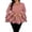 Pink, variant on Womens Plus Size Tops Flared Long Sleeve Shirts Fashion Round Neck Ruffle Blouses Dressy Casual