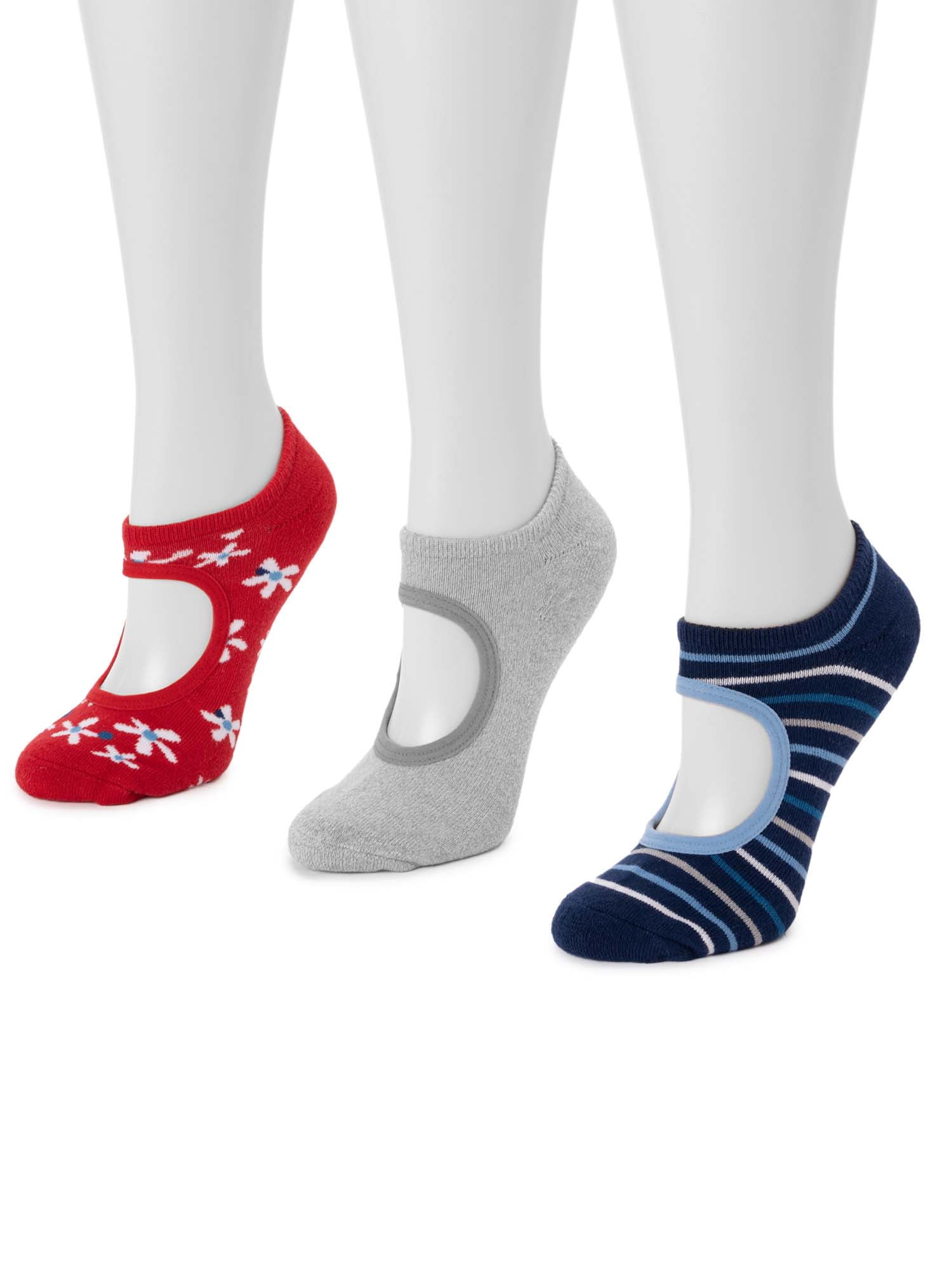 MUK LUKS Women's STUDIO Socks, 6 pairs