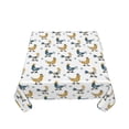 thumbnail image 5 of Wukai Farm Roosters Waterproof Tablecloth for Kitchen Dining, Fits Square Tables for 2-4 Seats -54"x54", 5 of 7