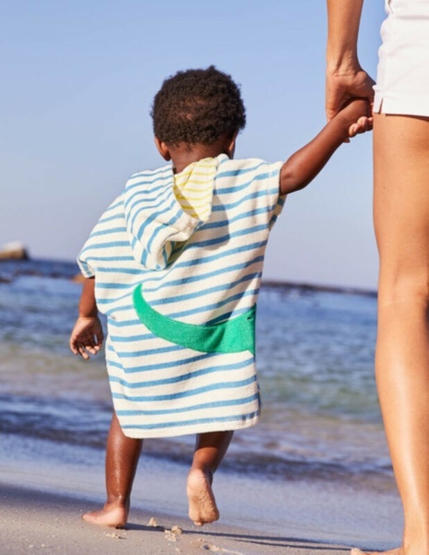 Mama stadt Girls Swim Cover-Ups Boys Hooded Cartoon Bathrobe,Ideal for Holidays,Swimming,Surfing,Bathing 60 60cm Kids Beach Towel Poncho