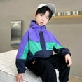 thumbnail image 3 of Kids New Autumn Clothing Spring Hooded Coat Jacket Korean Baby Boy Jacket Children Teen Patchwork Fashion Outerwear 8 10 12 14 Y, 3 of 6