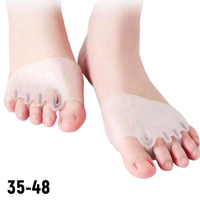 Silicone Toe Separators Corrector, Hallux Valgus Straightener for Bunion Relief, 1 Pair