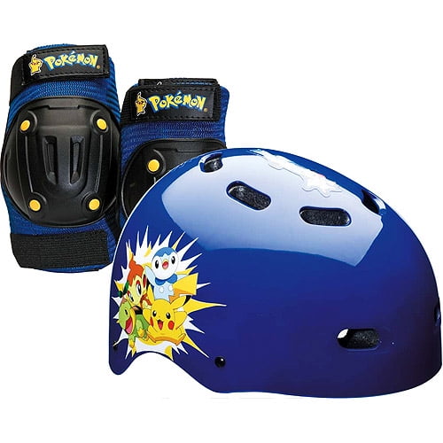 Pokemon Child's MultiSport Helmet, Knee Pads and Elbow Pads Value
