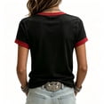 thumbnail image 3 of Women's Never Forget 911 Memorial T Shirt We Will Never Forget 9/11 Tee American Flag Patriotic Shirt, XL, 3 of 3