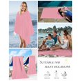 thumbnail image 5 of Pink Beach Towels Oversized Super Absorbent, Pure Pink Lightweight Bath Towel Quick Dry Sets For Bathroom/Pool/Rv Camping/Beach Play/Gym Room/Picnic 30"x60", 5 of 8