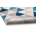 thumbnail image 6 of Well Woven Isometry Blue & Grey Modern Geometric Triangle Pattern 2 x 3 (2' x 3') Area Rug Soft Shed Free Easy to Clean Stain Resistant, 6 of 6