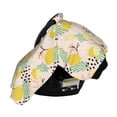 thumbnail image 3 of Daiia Lemon Leaves Pattern Car Seat Cover for Babies, Mom Nursing Covers Breastfeeding Scarf, Multi Use Infant Carseat Canopy for Newborn Carrier/Stroller, 3 of 9